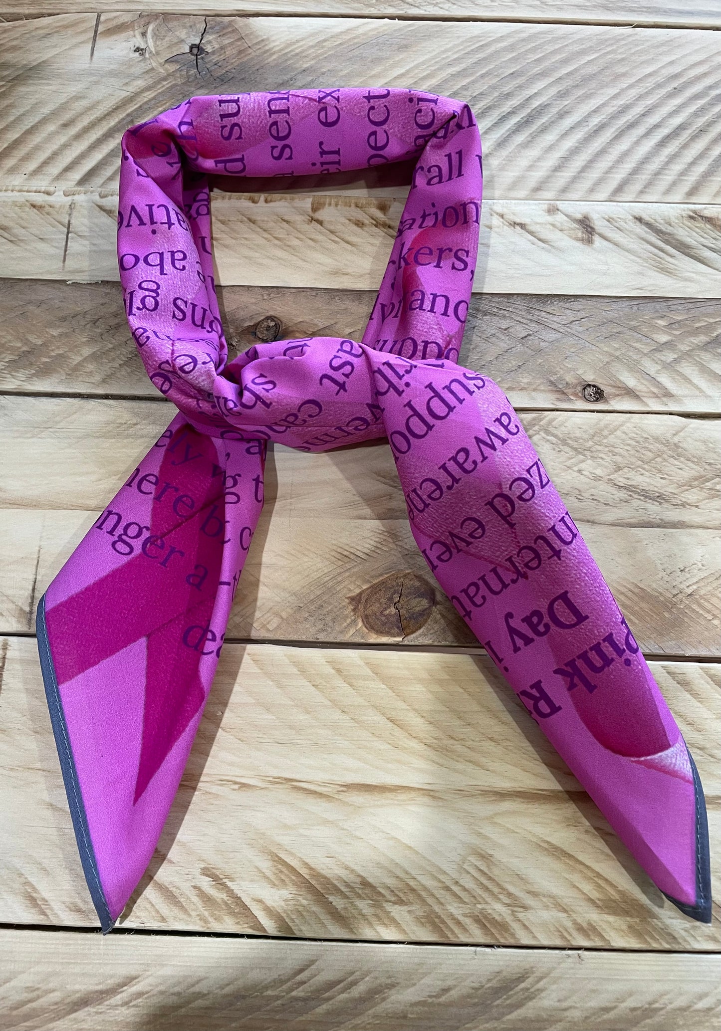 PINK RIBBON SCARF