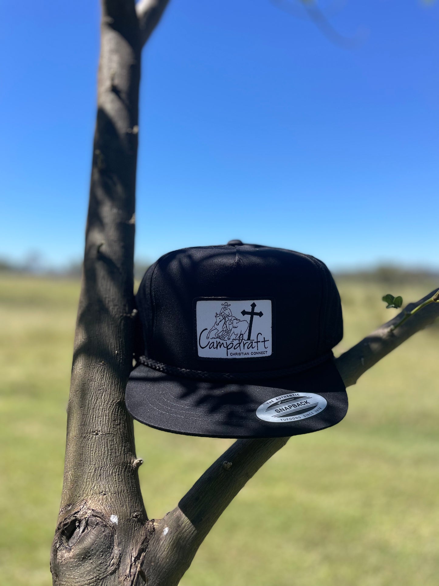 POPLIN GOLF BLACK CAP