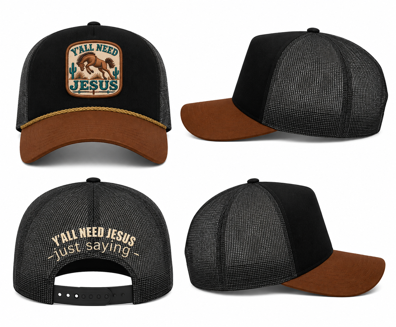 Y’ALL NEED JESUS Trucker Cap