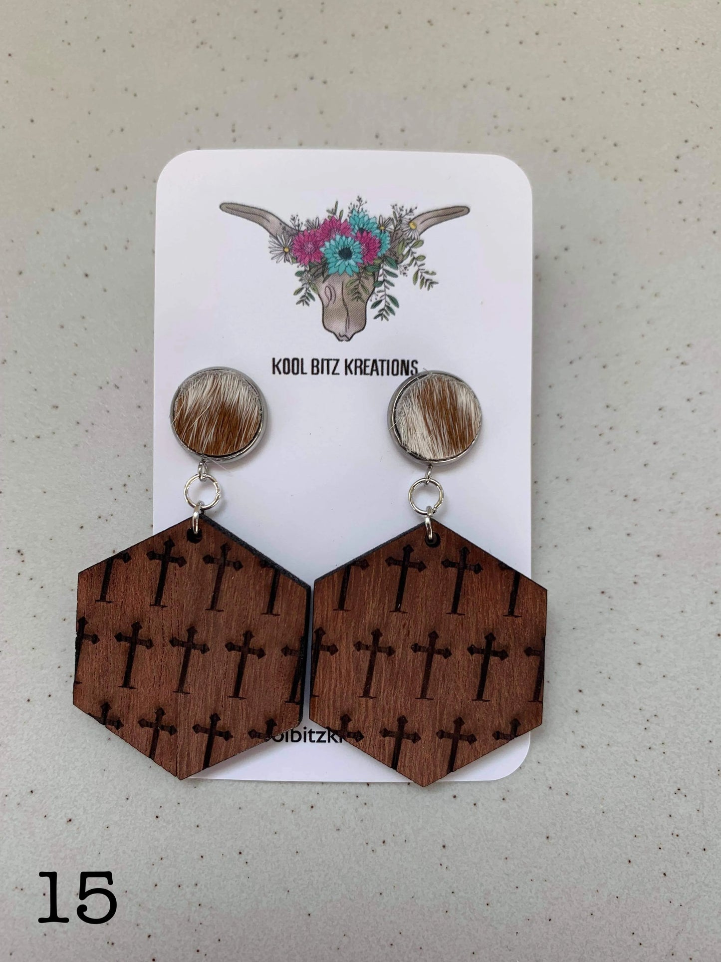 WOODEN EARRINGS