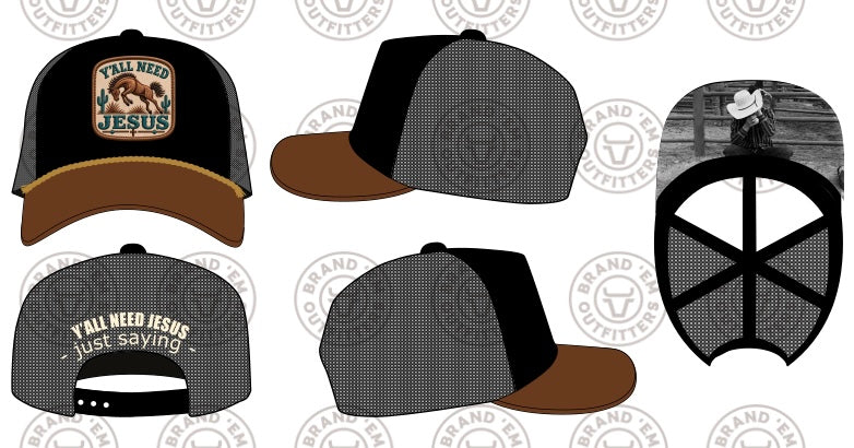Y’ALL NEED JESUS Trucker Cap
