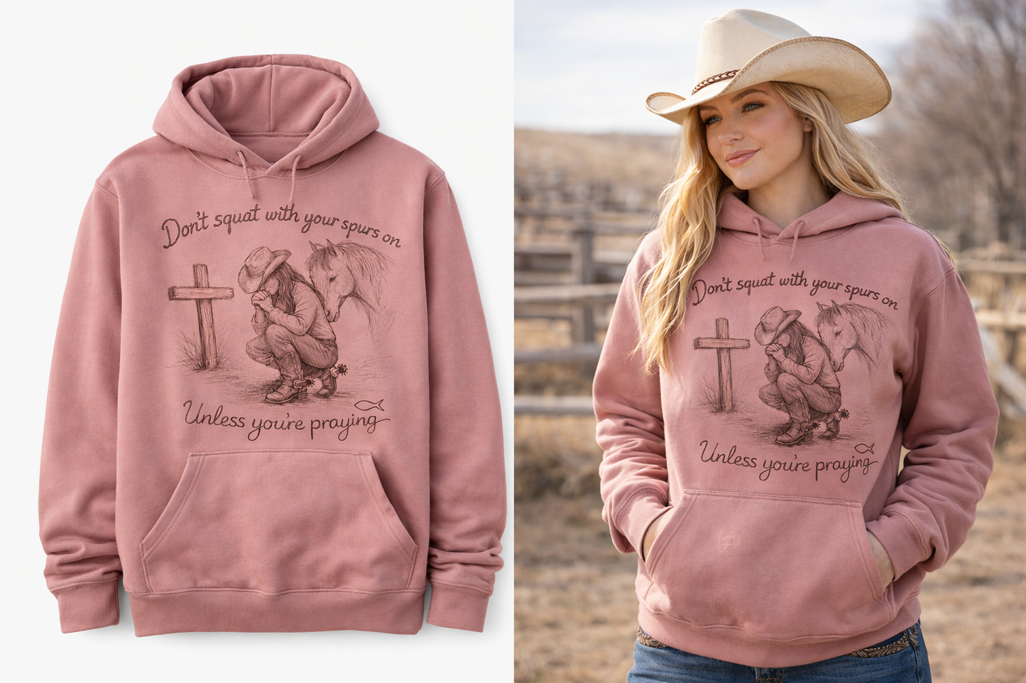 “DON’T SQUAT WITH SPURS ON” Hoodie