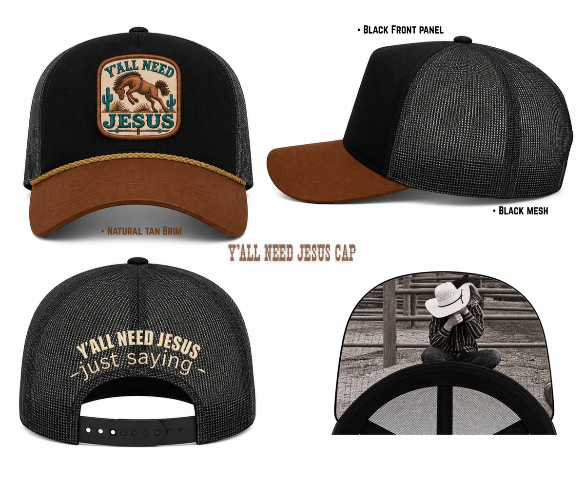Y’ALL NEED JESUS Trucker Cap