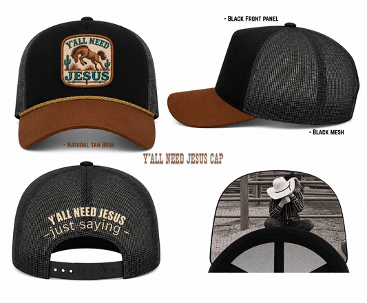 Y’ALL NEED JESUS Trucker Cap