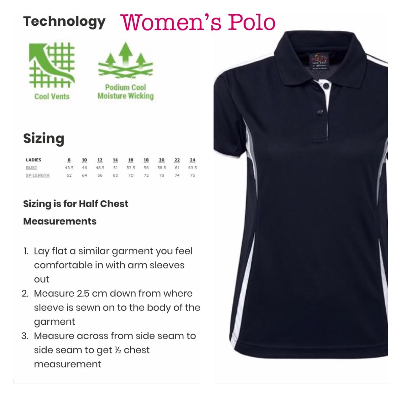 NAVY POLO LADIES